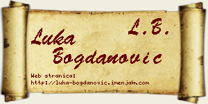 Luka Bogdanović vizit kartica